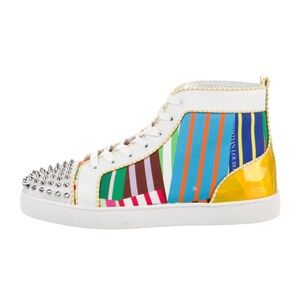 Christian Louboutin Printed Leather Sneakers